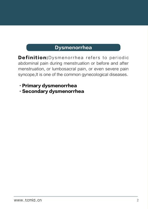 培训课件痛经 -英文 - 副本