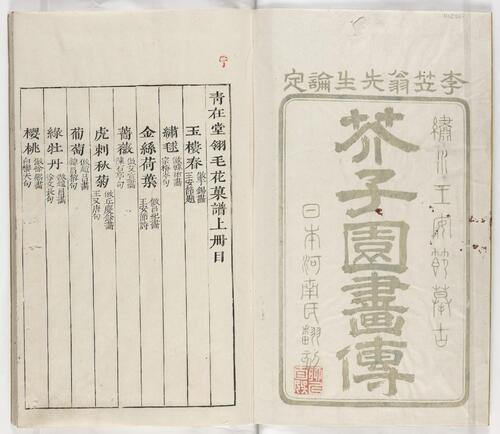 页面提取自－芥子园画传.三集.六卷.清.王槩等辑摹.日本宽延元年河南四郎右衛門彩色套印本.1748年-3