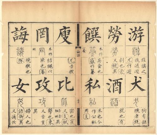 页面提取自－十三经集字摹本.清彭玉雯纂刊.万青铨校正.张小浦鉴定.道光29年刊.1849年-3