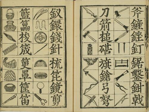 魁本对相四言杂字.明洪武辛亥孟秋吉日金陵王氏勤有书堂新刊.复刻本