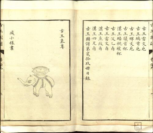 古玉图谱.三十二卷.旧题.宋.龙大渊等奉敕撰.清乾隆时期余文仪刊彩绘本15-二十九、三十卷