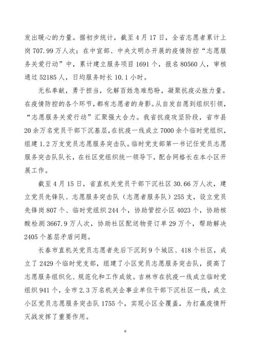 吉林志愿者在行动简报(39)