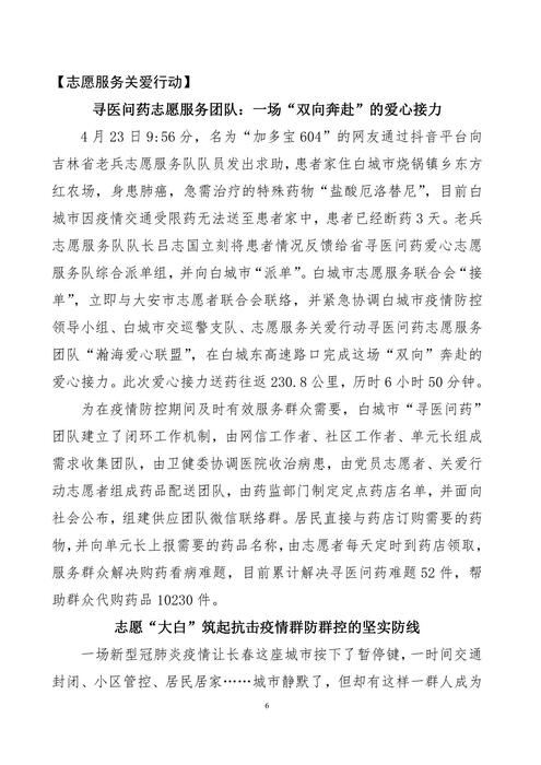 吉林志愿者在行动简报(43)